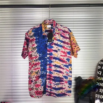 

2020 New Camouflage RHUDE Shirt Men Women 1:1 High-Quality Summer Style Top Tees RHUDE Shirts