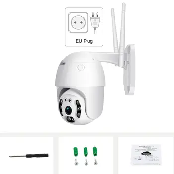 

1080P Outdoor Speed Dome Wifi Camera IP 2MP H.265 Audio PTZ Wireless Camera Ai Cloud-SD Slot ONVIF Surveillance IP Camera