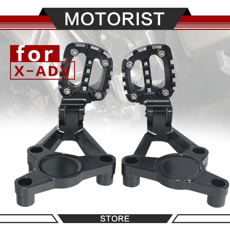 

Motorcycle CNC Aluminum Rear foot Rear set Footrest Foot Pegs Pedal Passenger Rearsets FOR HONDA X ADV 300 X-ADV 750 1000 17-19