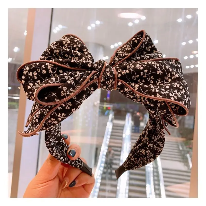 Floral Big Bow  Hairbands  For Women Korea Hair Accessories For Girls Hair Band Hair Bows  Hairband Headbands