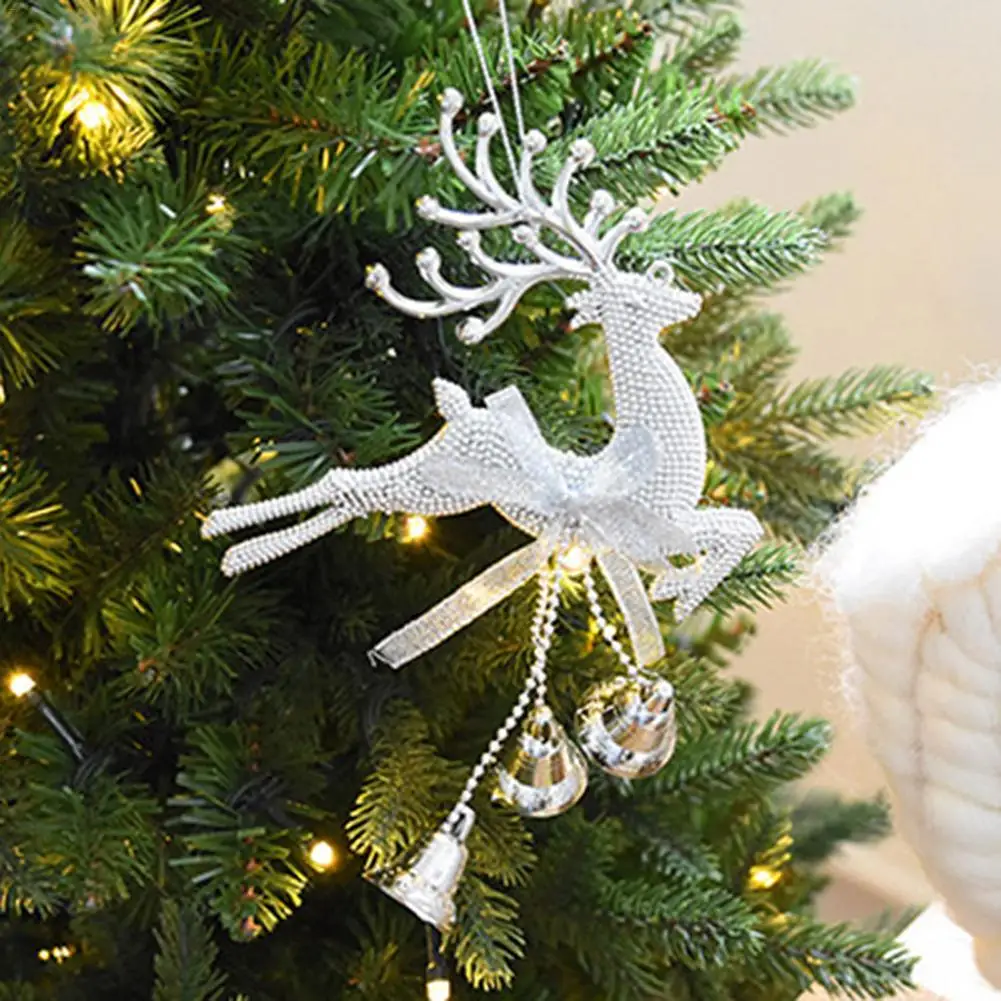 Christmas Ornaments Gold Silver Reindeer Christmas Tree Ornaments