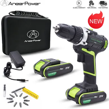 

21V Charging Battery Drill 1500Ma Li-ion Battery Electric Screwdriver Cordless Drill Power Tools For Screw Installation Drilling