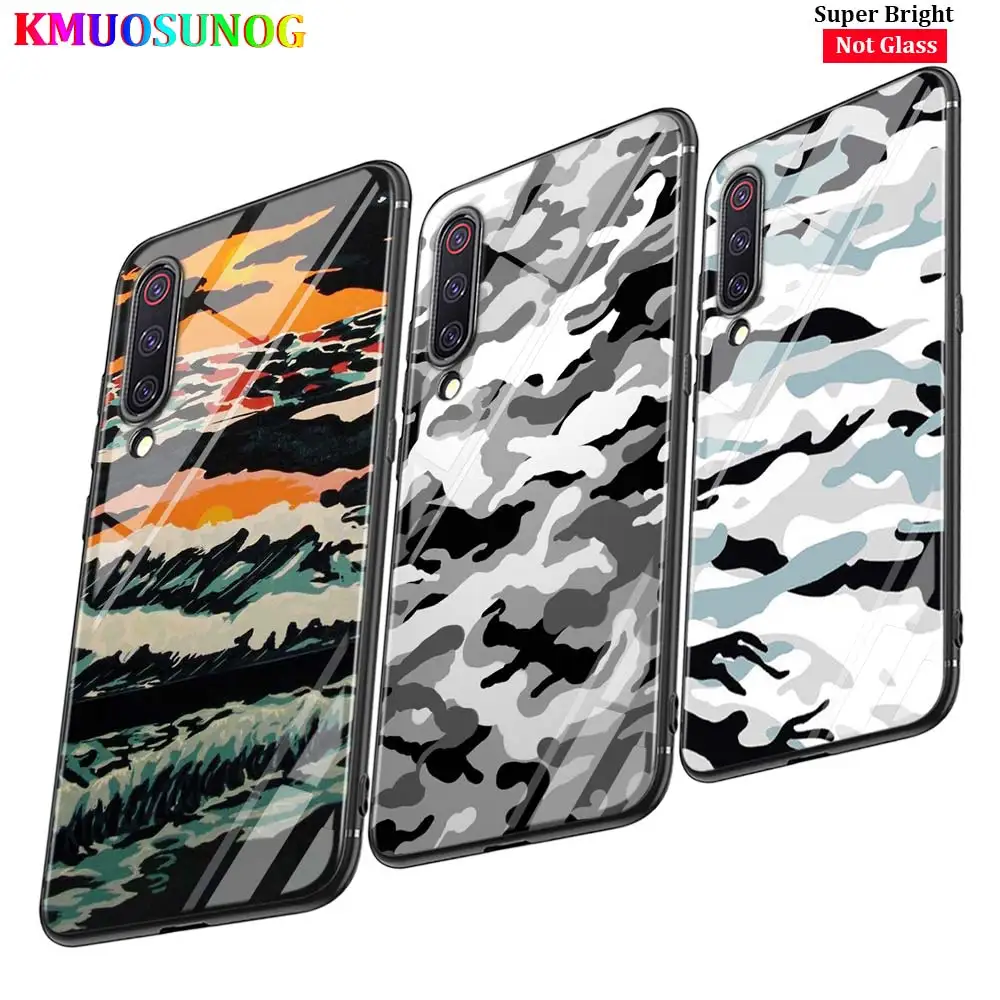 

Black Cover Army camo Camouflage for Xiaomi Mi A1 A2 A3 5X 6X 6 8 9 Lite CC9 F1 9T 9TPro Play Glossy Phone Case