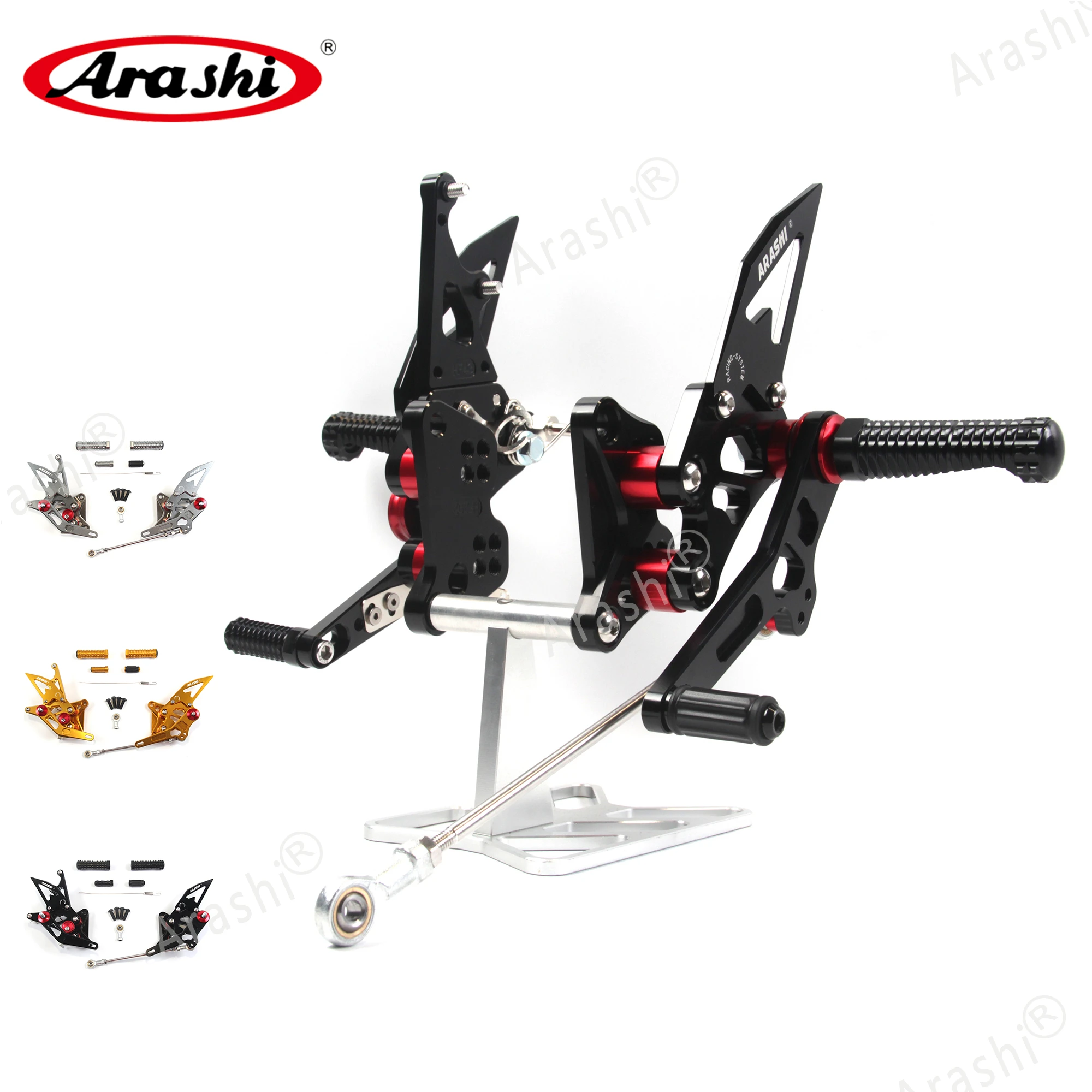 Для SUZUKI GSXR1300 Hayabusa 1999-2007 Rearset Регулируемые подножки 2000 2001 2002 2003 2004 2005 2006 GSXR 1300 ЧПУ