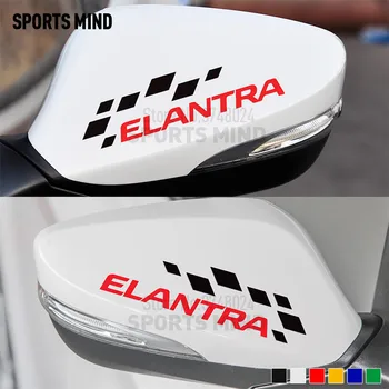 

3 Pairs SPORTS MIND Vinyl Car Sticker Decal For Hyundai Elantra Exterior Accessories Rear view Mirror Car Styling