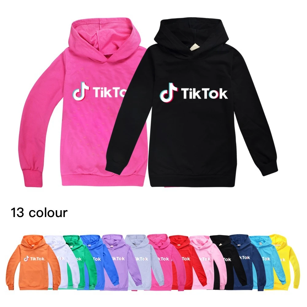 TIK TOK sudaderas para niños y niñas, sudadera con dibujos animados Kawaii,  ropa de calle de Anime, nuevas|Camisetas| - AliExpress