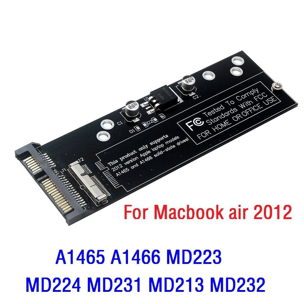 SSD to SATA Adapter Card For 2012 MacBook Air A1466 A1465 A1398 A1425 High-power LDO chip SSD to SATA Adapter Card For 2012 MacBook Air A1466 A1465 A1398 A1425 High-power LDO chip