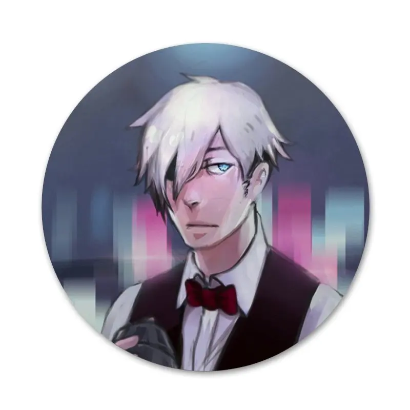 Death parade anime ícones pinos emblema decoração broches metal emblemas  para roupas mochila decoração