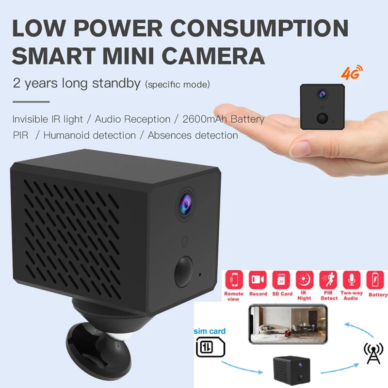 Мини-камера видеонаблюдения Vstarcam 1080P 4G 2600 мАч | Безопасность и защита