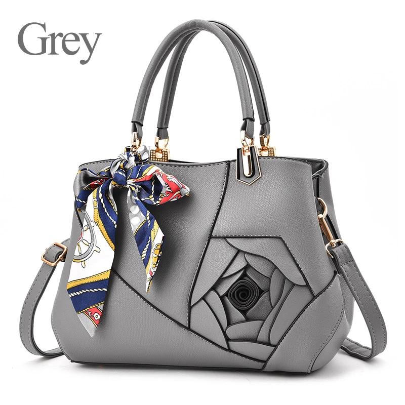 grey Сумки из искусственной кожи Женские известные фирменные шарфы сумка через плечо для женщин s роскошные сумки женские черные дизайнерские сумки - Цвет: grey