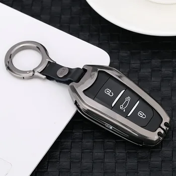 

Zinc alloy Car Key Case Cover Keyless Fob Shell Skin For Peugeot 208 308 508 3008 5008 for Citroen C4 Picasso DS3 DS4 DS5 DS6
