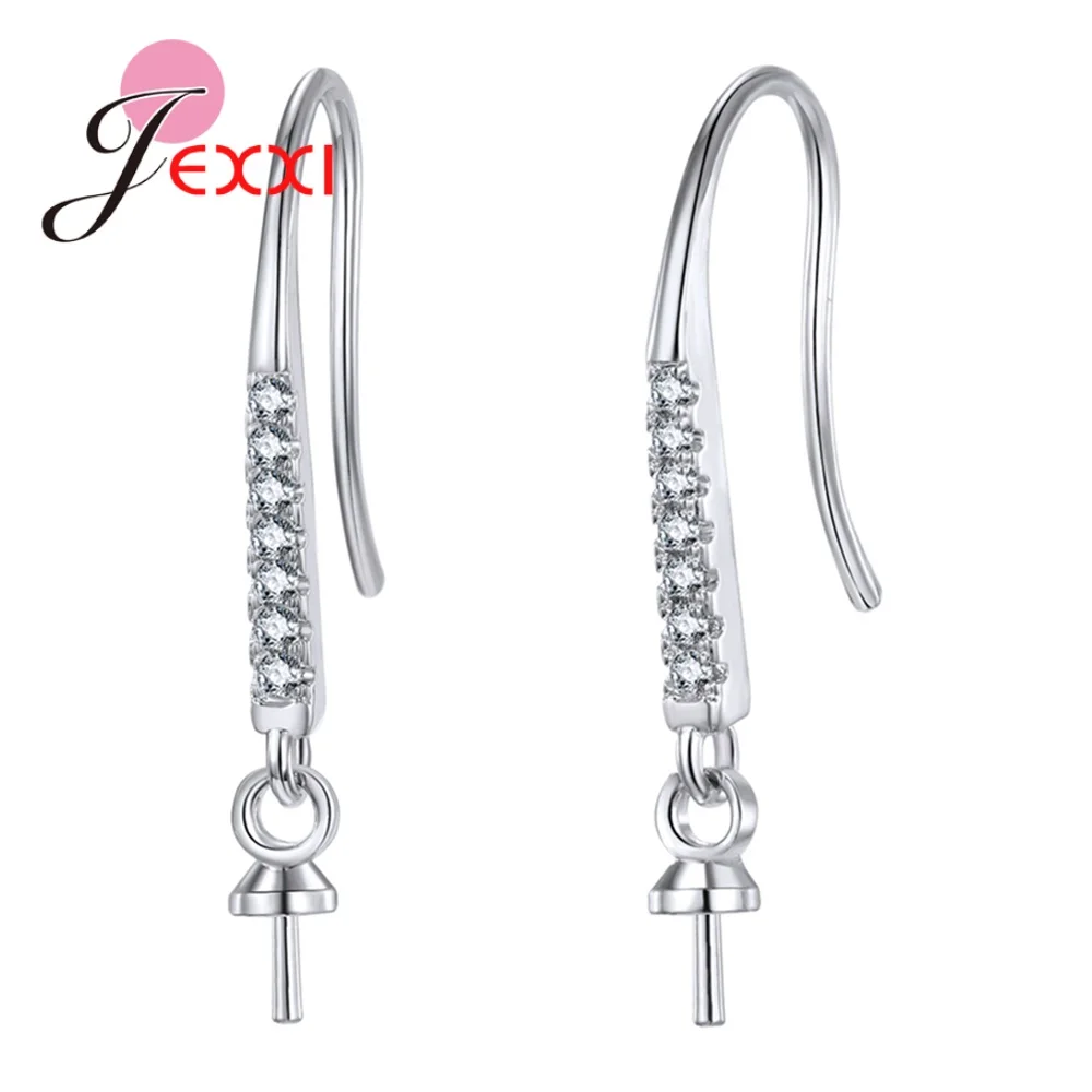 Zirconia Earrings 925 Sterling Silver Piercing Silver Parts Earring