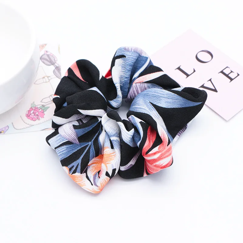 1 шт. Фламинго Эластичные Цветочные резинки для волос конский хвост держатель для волос женский веревочный галстук для женщин девочек аксессуары для волос
