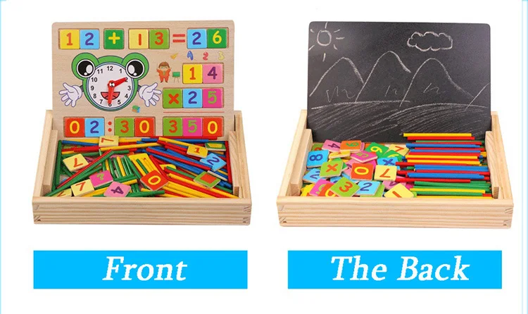 Многоцелевой счетчики математики мастерство и вытягивающаяся коробка-Дошкольное обучение и учебные принадлежности-деревянные