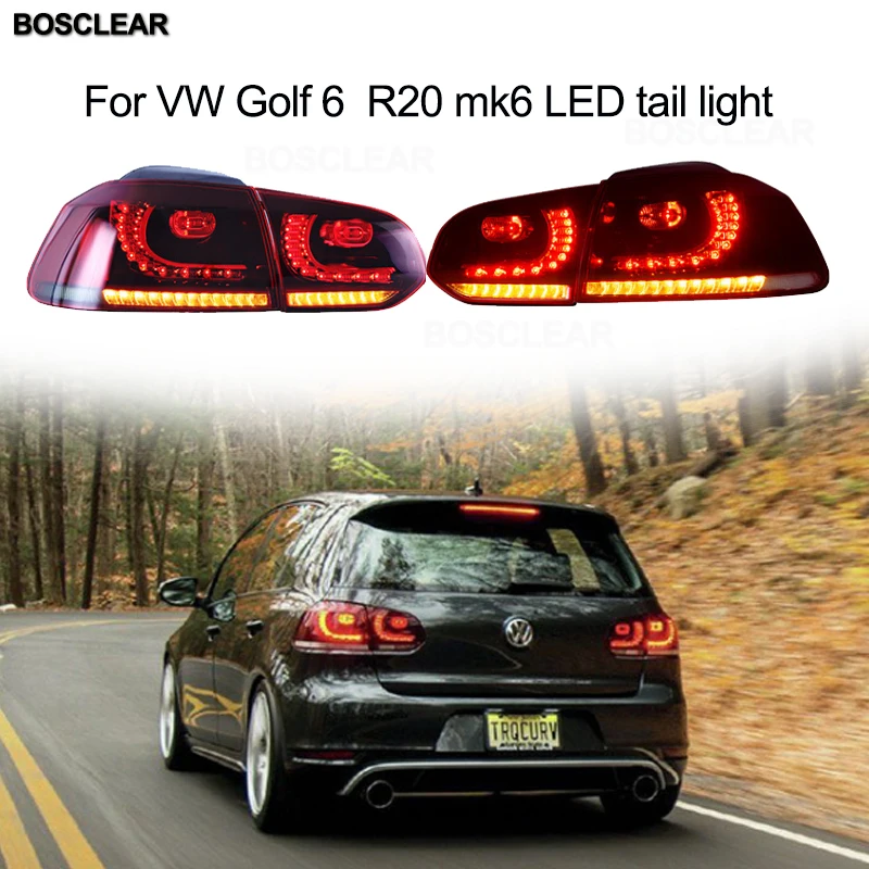 Задний светильник s Чехол для VW Golf 6 Golf6 MK6 R20 2009 2012 задний светодиодный фонарь DRL