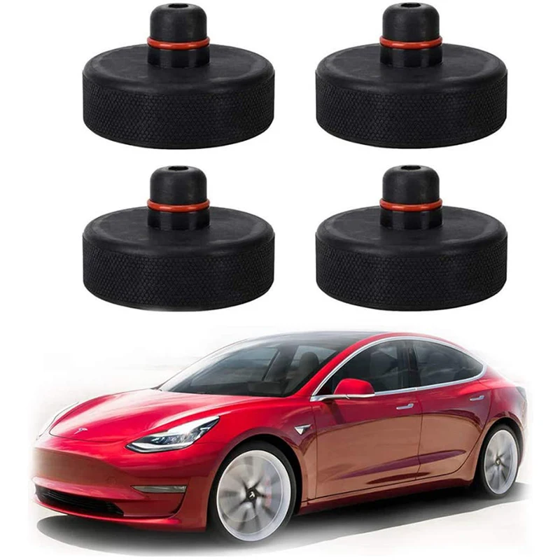 

4pcs Jack Lift Pad for Tesla Jack Lift Sturdy Adapter Protects Battery & Paint for Tesla Model 3/X/S with Mesh Storage Bag