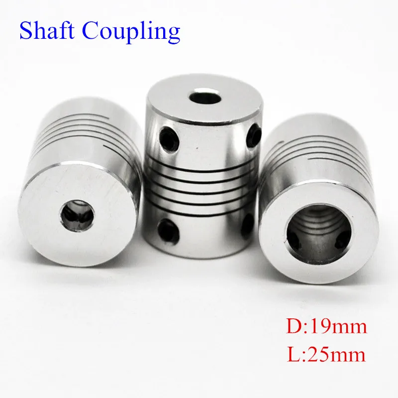

Aluminium CNC Motor Jaw Shaft Coupler 3mm To 10mm Flexible Coupling OD 19x25mm Dropshipping 3/4/5/6/6.35/7/8/10mm