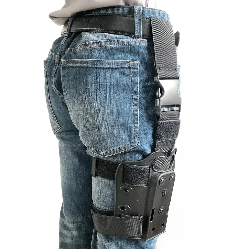 Tactical Drop Leg Platform for Glock 17 19 Colt 1911 P226 USP Pistol Thigh Holster Paddle Adapter Hunting Gun Accessories