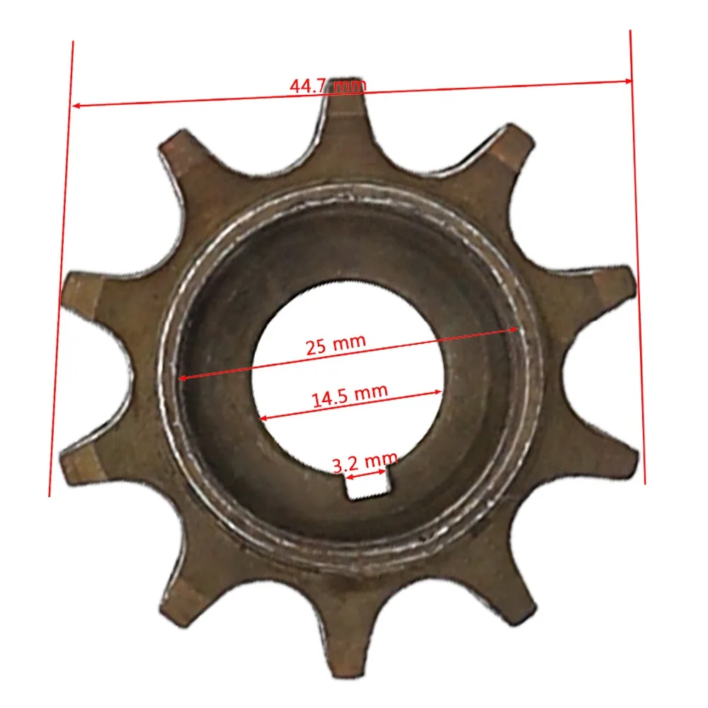TDPRO 10 Teeth Mini Front Engine Sprocket Cog For 415 Chain 48cc 66cc 70cc 80cc 2 Stroke Engines Motorized Bicycle Dirt Pit Bike (1)