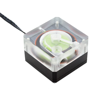 

Computer Water Cooling Pump,PU-SZM4 Quiet Water Cooler Pump Computer Ultra-Thin PWM Speed Regulation 500L/H Control Pump