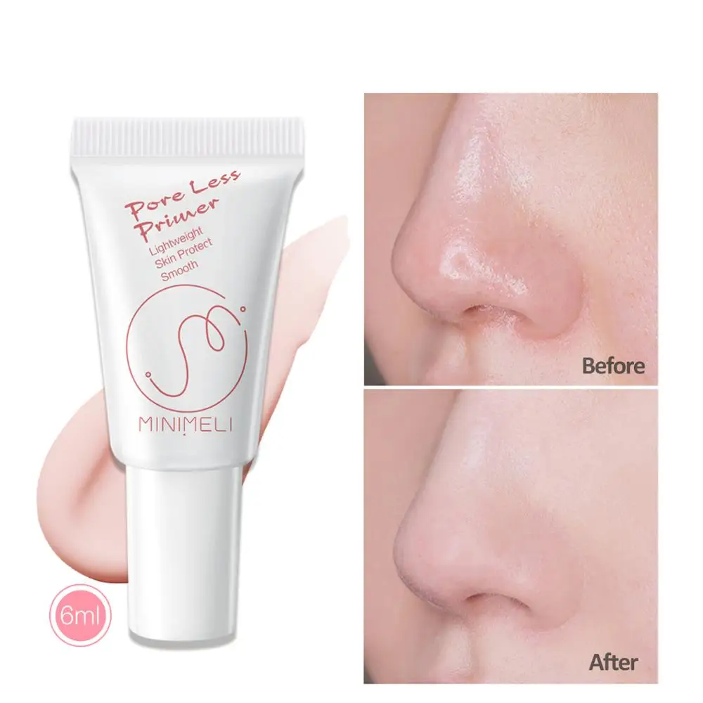 

MINIMELI Hot Face Base Primer Cream Makeup Liquid Oil-control Brighten Skin Pore Concealer Primer Moisturizing Facial Cosmetic