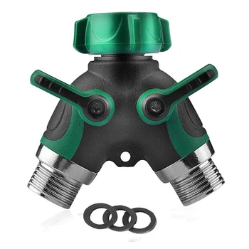 

Garden Tap 2 Way Tap The Y-Connector Garden Hose 2 Way Connector Adapter High Quality Plastic, Zinc Alloy Materials 1PCS