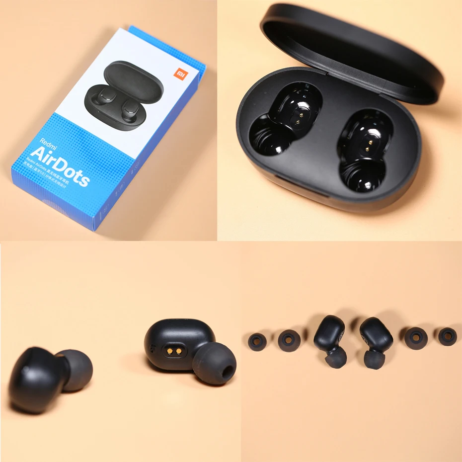 Xiaomi Redmi Airdots, оригинальные беспроводные наушники Xiaomi, TWS, глобальная версия, голосовые Bluetooth 5,0, шумоподавление с микрофоном