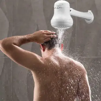 

5400W 110V/220 Electric Heaters With Shower Head 3 Temp Control Instant Electric Water Heating +Bracket For Bathroom