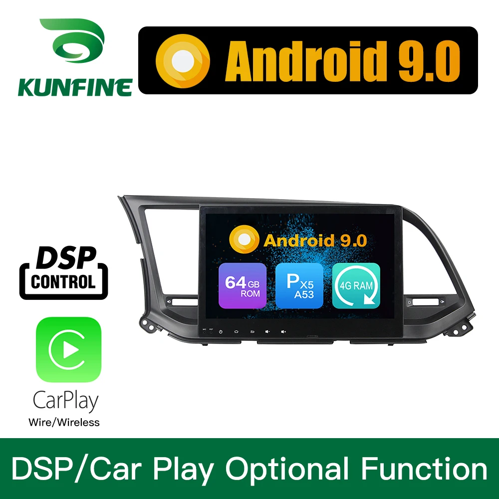  Android 9.0 Octa Core 4GB RAM 64GB Rom Car DVD GPS Multimedia Player Car Stereo Deckless For HYUNDA