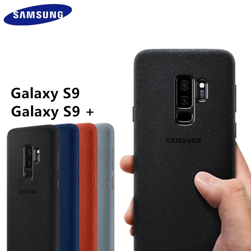 

100% Original Samsung Galaxy s9 s9 Plus + for Alcantara Case cover leather luxury premium Case Anti-Fall EF-XG960 EF-XG965