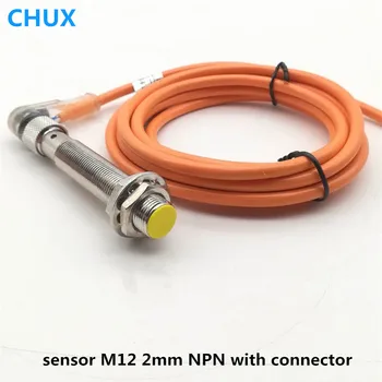

M12 Inductive proximity sensor switch NPN NO/NC/no+nc flush type 2mm detection distance with bend Sensor connector