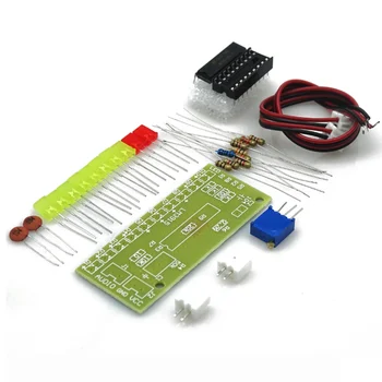 

10PCS LM3915 DC 9V-12V 10 LED Level Indicator Kit Sound Audio Spectrum Analyzer DIY Electoronics Welding Practice lab set