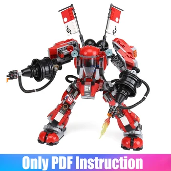 

1010Pcs Creative Series 06052 The Fire Robot Set Building Blocks Toys Kids Lepinblocks Compatible with 70615