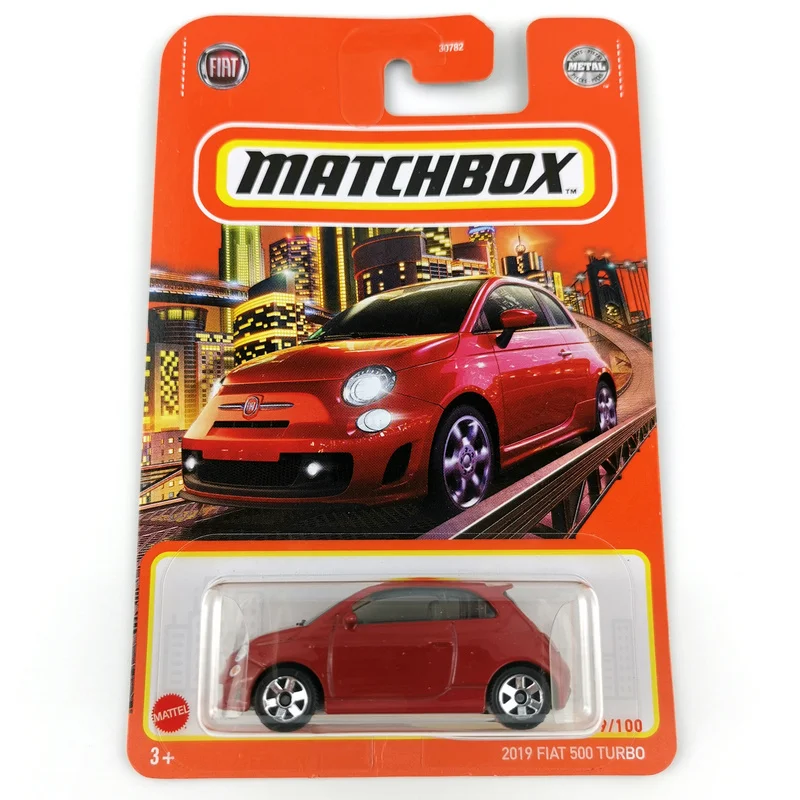 

Matchbox Cars 2019 FIAT 500 TURBO 1/64 Metal Diecast Collection Alloy Model Car Toys