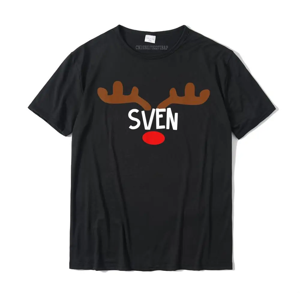 Sven Renna Antler Divertente Regalo Di Festa T-Shirt Camisas Magliette Personalizzate Per Studenti Magliette In Cotone All'Ingrosso Uniche