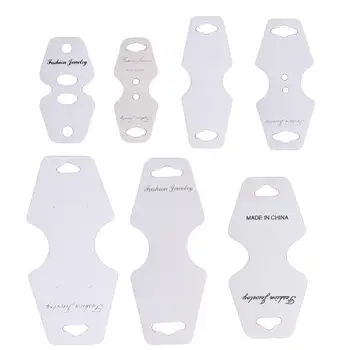 

BLUELANS 100Pcs Fashion high quality Paper Jewelry Packaging Necklace Earrings Bracelet Display Holder Cards