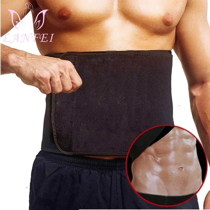 M/änner Abnehmen Sauna Former Schwei/ß Taille Cincher Taille Trainer Bauchgurt Body Shaper