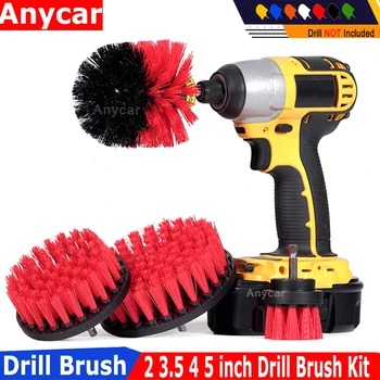 

2 3.5 4 5 inch drill brush Clean Brush drill brush cleaning hollow Brush For Leather Plastic Wooden Cleaning Scrub