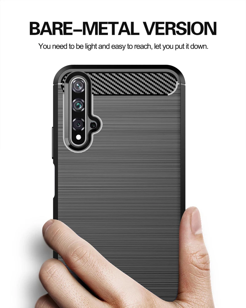 Чехол для huawei Nova 5 T, Мягкий ТПУ силиконовый бампер, чехол из углеродного волокна, матовый чехол s для huawei Nova5T Nova 5 T, Чехлы, Новинка