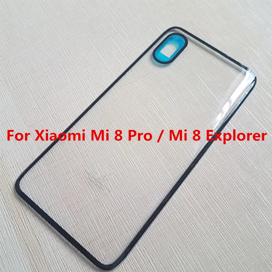 Для Xiaomi mi 8 Pro/mi 8 Explorer Задняя стеклянная задняя крышка Запасные части для Xiaomi mi 8 Pro корпус батареи