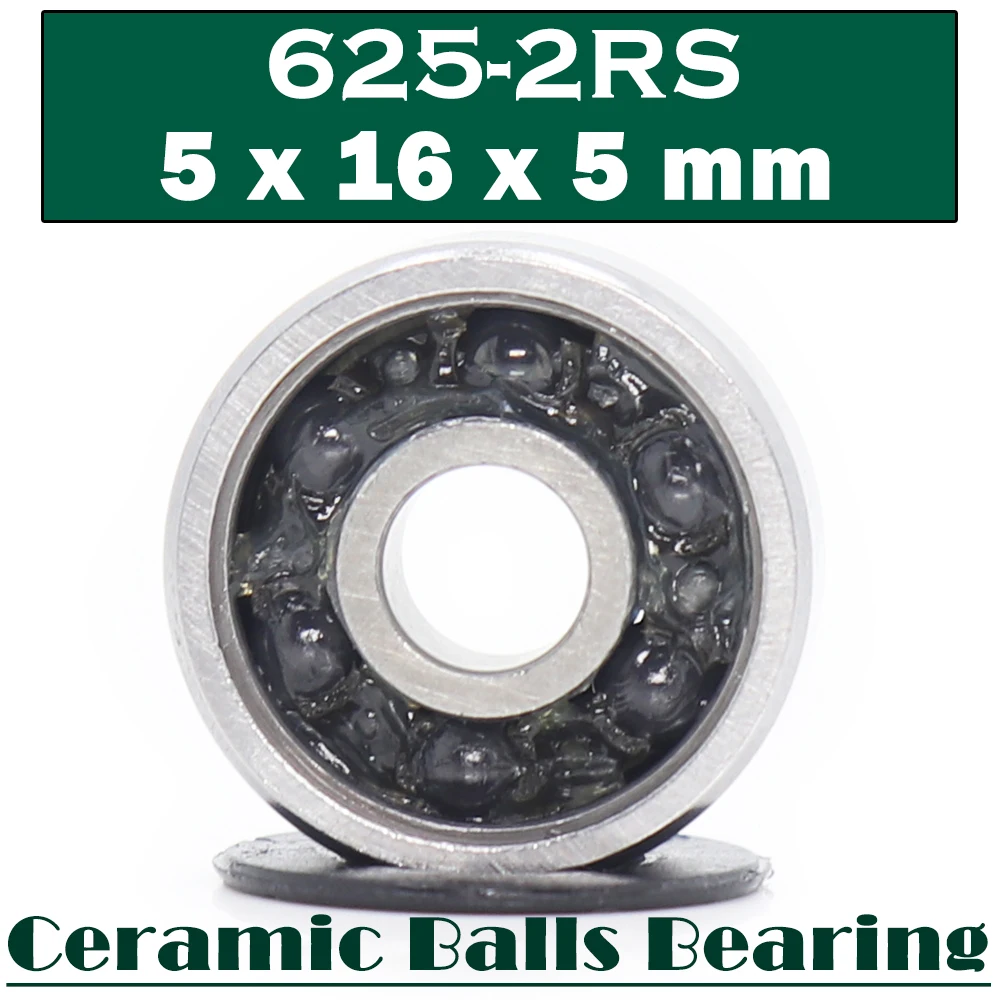 625 Hybrid Ceramic Bearing 5*16*5 mm ( 1 PC ) Industry Motor Spindle 625HC Hybrids Si3N4 Ball Bearings 3NC 625RS 6702 hybrid ceramic bearing 15 21 4 mm abec 1 1pc industry motor spindle 6702hc hybrids si3n4 ball bearings 3nc 6702rs