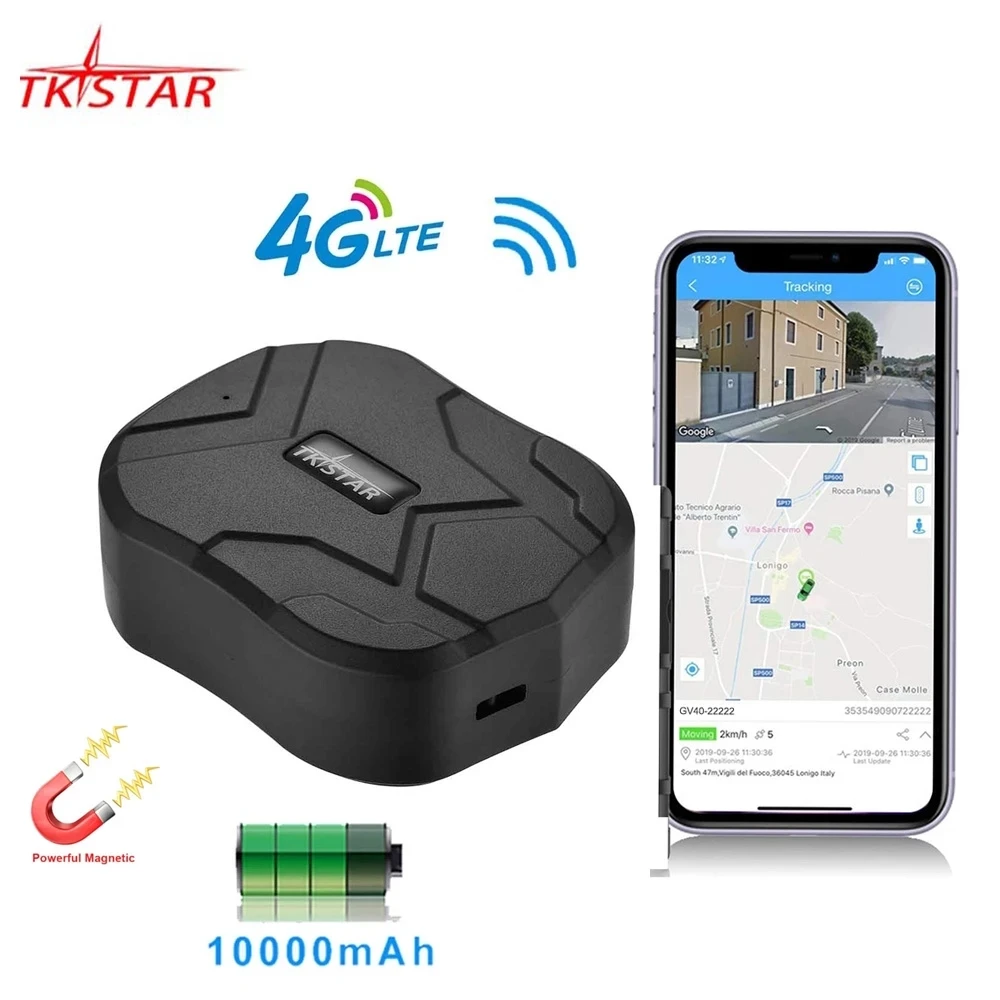 GPS Tracker Car Tracker 4G LTE TK905B GPS Tracker Car Vehicle Tracking Device 10000mah Long Standby Magnet Waterproof