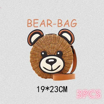

Packaged bear hot transfer hot hot map trend section ko-style clothing