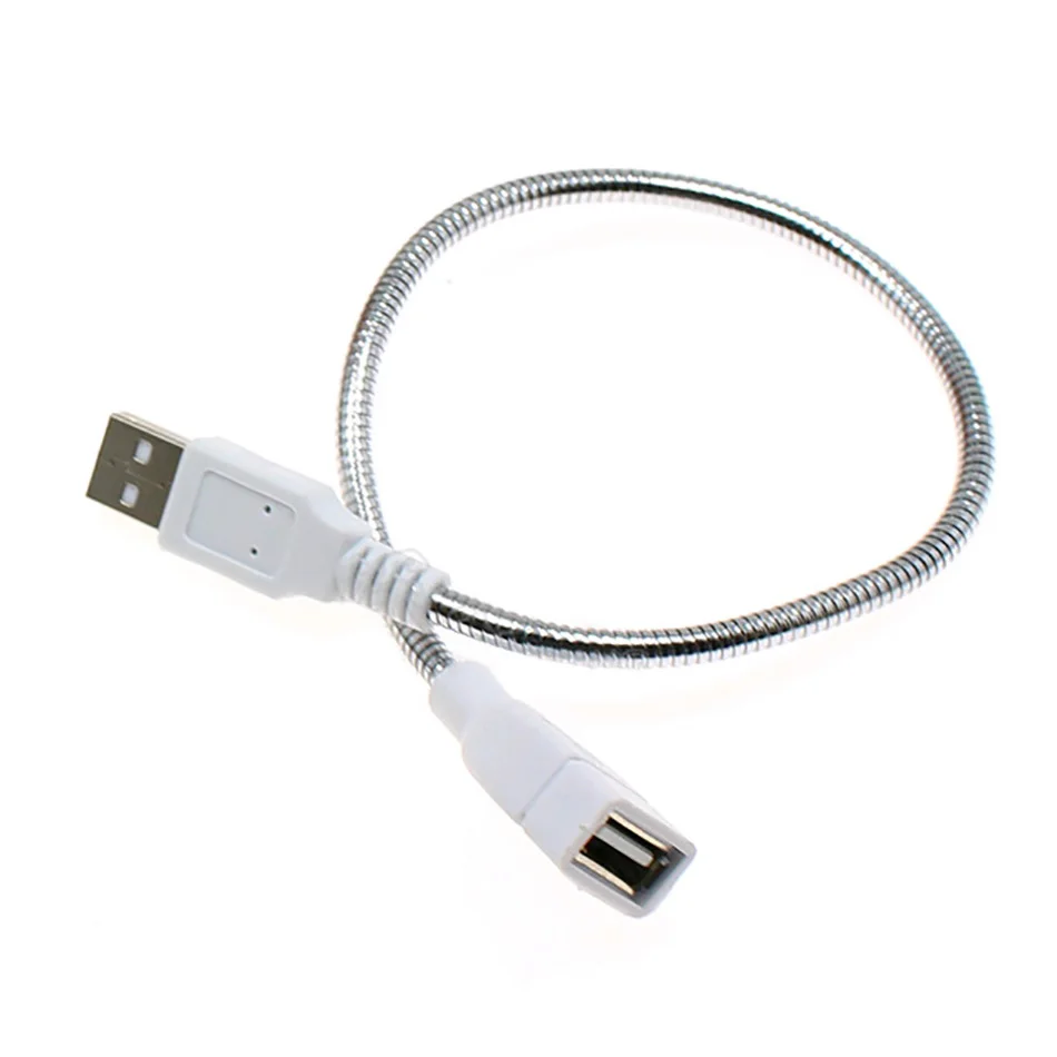 Гибкий металлический USB Удлинительный кабель 35 см удлинитель питания Папа мама