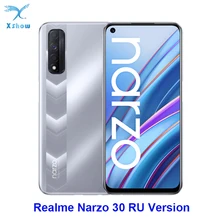 Realme  Narzo 30 Global Russian Version Smartphone Helio G95  90Hz 6.5" FHD+ DotDisplay 5000mAh 48MP Triple Camera 30W NFC