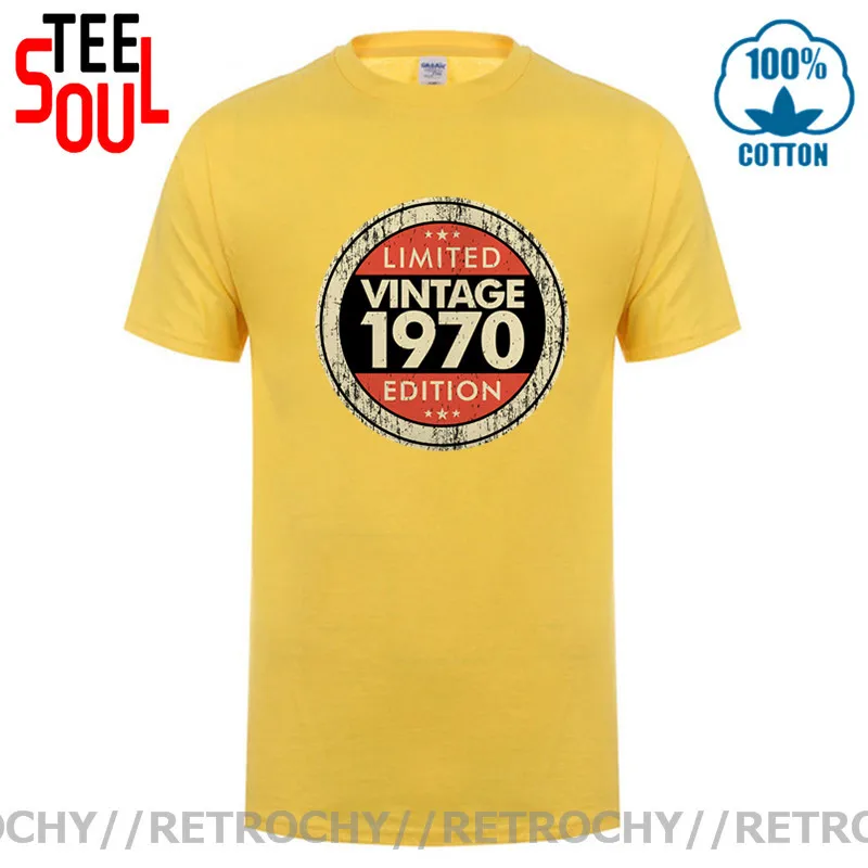 1970 Limited Edition Green Text Cool T-SHIRT S-XXL # Yellow 