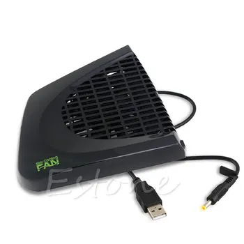

Black USB UP Cooling Fan External Side Cooler for Xbox 360 Newest Slim US