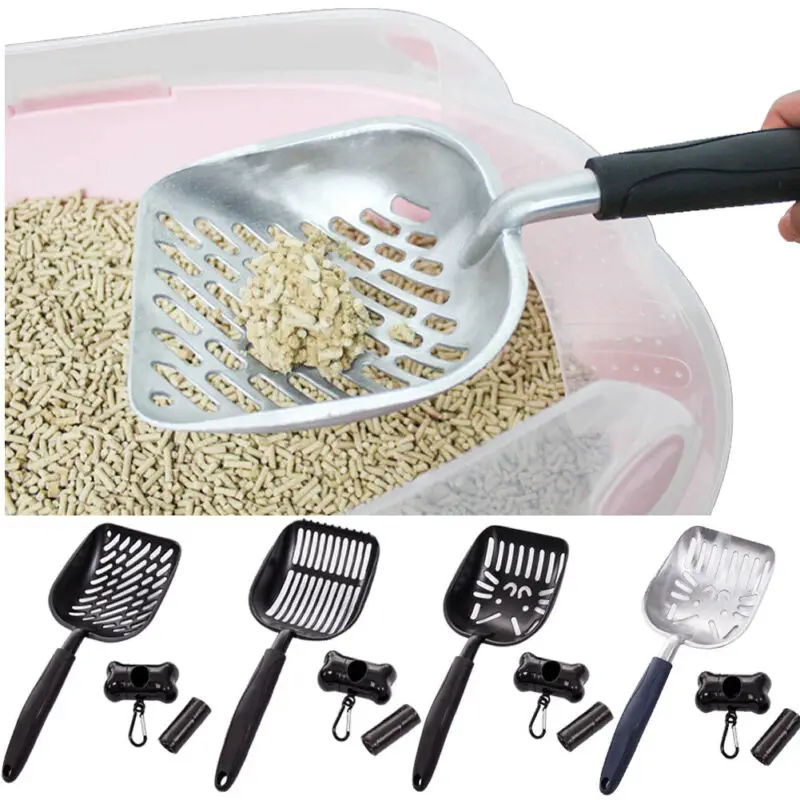 

2019 New Cat Litter Scoop Metal Waste Scooper Poop Pet Sand Shovel Cleaning Tools