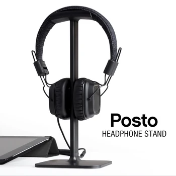 

2020 Black White Headphones Stand Headset Holder Aluminum Alloy Supporting Bar Flexible Headrest ABS Solid Desktop Base Rack