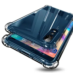 Crystal Clear Airbag Shockproof Silicone Phone Case - Soft & Durable Protection for Honor V30 Pro (Transparent)